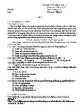 Bộ đề kiểm tra học kỳ II môn Ngữ văn Lớp 6 - Năm học 2017-2018 (Có đáp án)